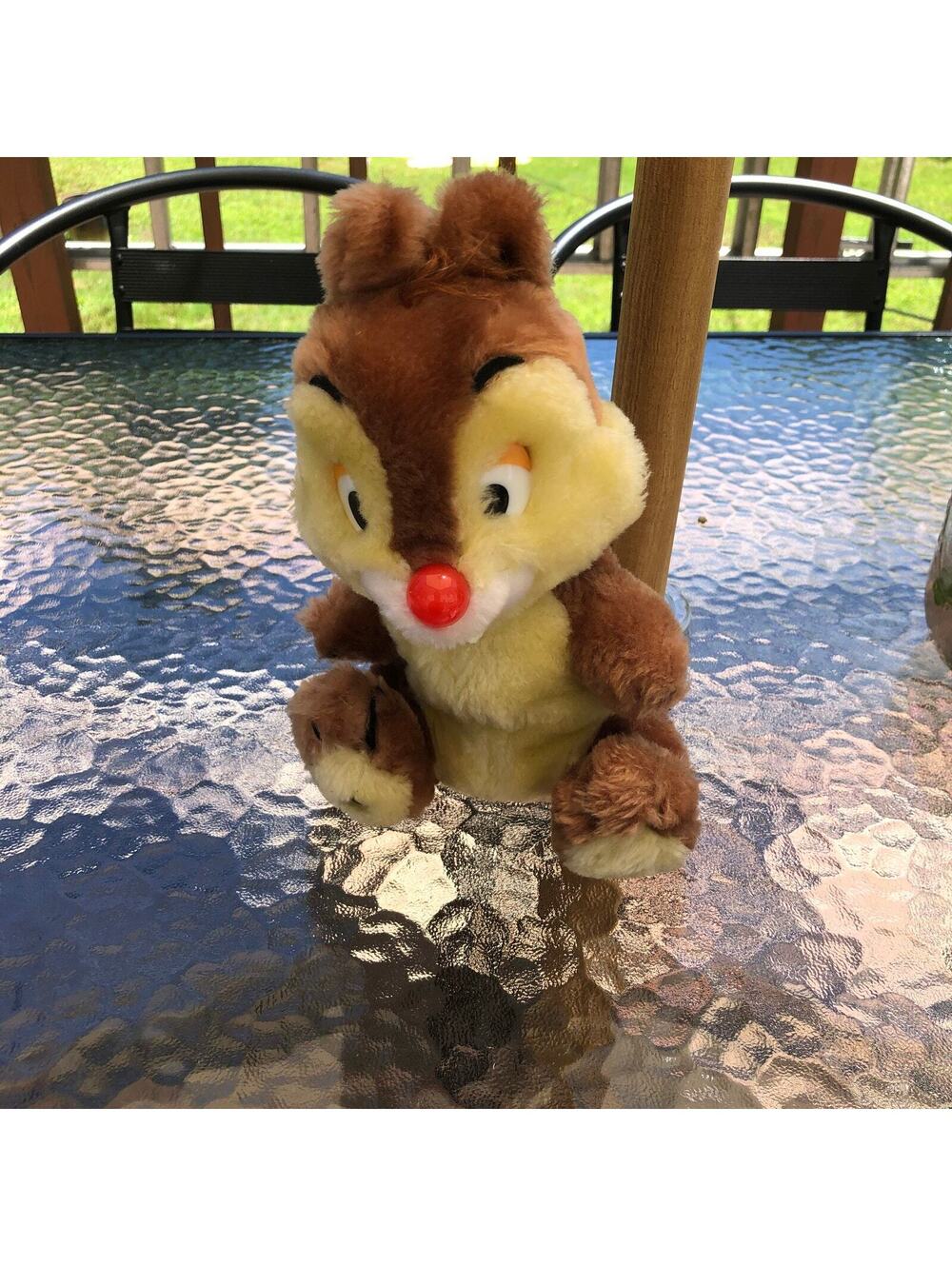 Disney Vintage 1980s Dale from Chip N Dale 8" Plush Stuffed Animal